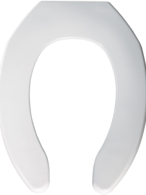 Bemis 1055ssc Elongated Commercial Plastic Open Front - White