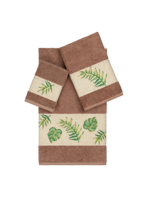 3pc Zoe Embellished Towel Set - Linum Home Textiles