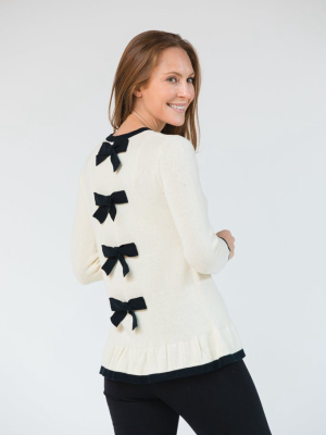 Faith Bow Back Sweater - Two Colors