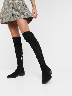 Raid Tamara Over The Knee Boots In Black