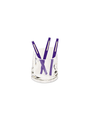 Swingline Stratus Acrylic Pen Cup 4 1/2 X 2 3/4 X 4 1/4 Clear 10137