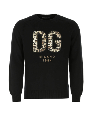 Dolce & Gabbana Logo Patch Knit Sweater