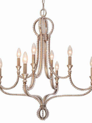 Garland 8 Light Crystal Bead Chandelier