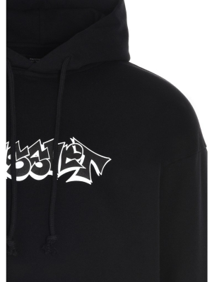 Paccbet Graffiti Logo Printed Hoodie