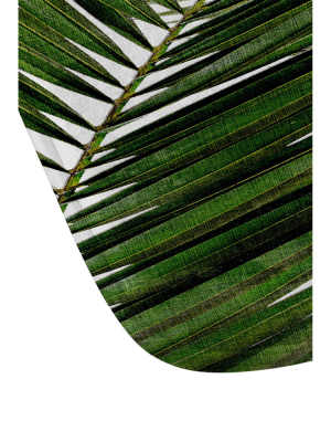 Orara Studio Palm Leaf Memory Foam Bath Mat Green - Deny Designs