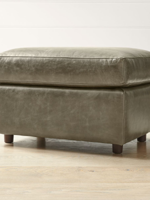 Barrett Leather Ottoman