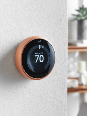 Google Nest Copper Thermostat