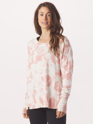 Lounge Long Sleeve: Clay Tie Dye