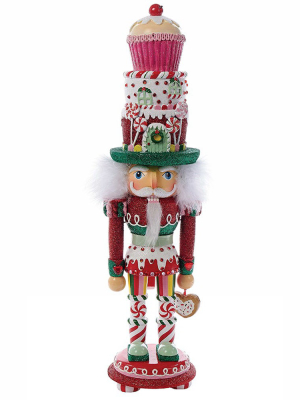 Kurt Adler 18" Hollywood Cupcake And Sweets Nutcracker