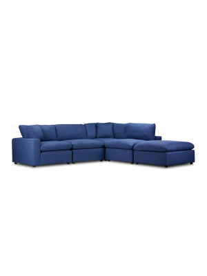 Ashton 5pc Modular Sectional With Ottoman