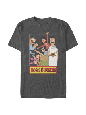 Men's Bob's Burgers Character Frame T-shirt