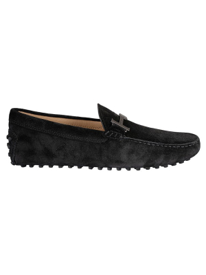Tod's Logo Plaque Loafers