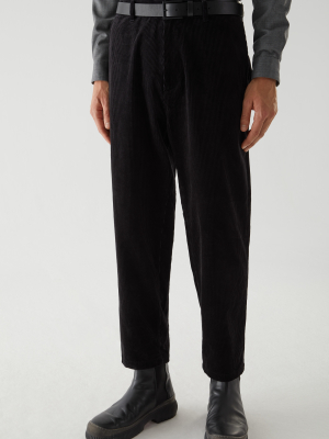 Organic Cotton Cropped Corduroy Pants