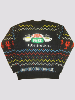 Men's Friends Ugly Holiday Sweater - Black