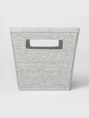 Fabric Quarter Bin Gray/white - Threshold™