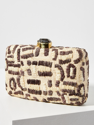 Lyon Raffia Clutch