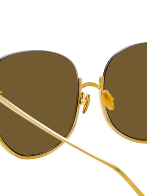 Linda Farrow Kennedy C1 Oversized Sunglasses