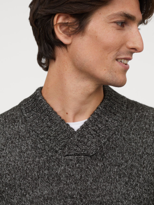 Shawl-collar Sweater