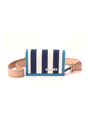 Sunnei Striped Strap Wallet