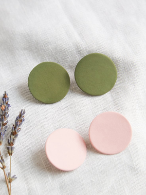 Four Eyes Ceramics Circle Earring