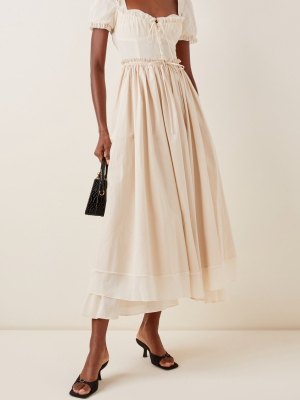 Garten Party Ruffled Cotton-blend Maxi Dress