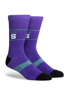 Nba Sacramento Kings Hi-wire Crew Socks - L