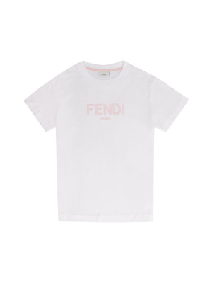 Fendi Kids Logo Detail T-shirt