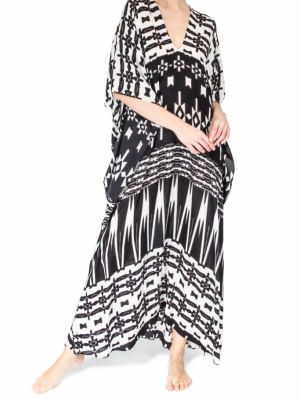 Ethnic Printed Silk Boubou