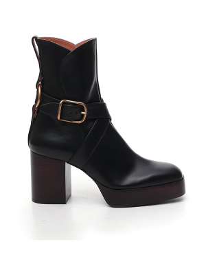 Chloé Izzie O-ring Embellished Ankle Boots