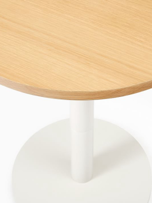 Small Wood Top Round Bistro Table - Sand