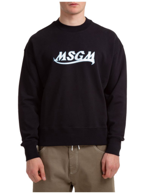 Msgm Logo Print Sweatshirt