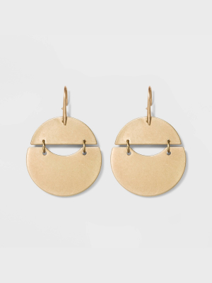 Rounded Shaky Drop Earrings - Universal Thread™ Gold