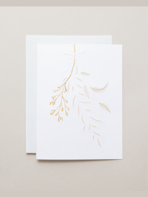 Modern Mistletoe Holiday Greeting Card