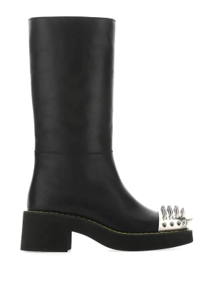 Miu Miu Studded Toe Boots