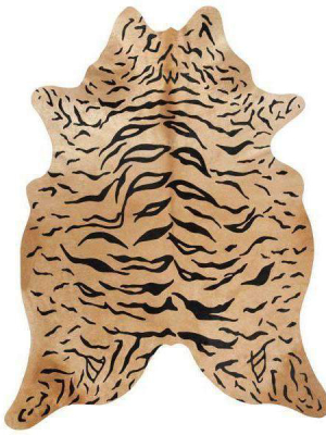Tiger Animal Print Cowhide