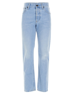 Saint Laurent High-waisted Straight Leg Jeans