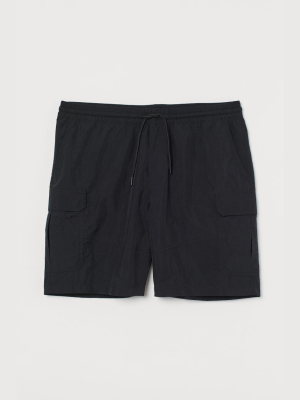 Nylon Cargo Shorts