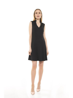 Adeyln High Neck Fit And Flare Dress