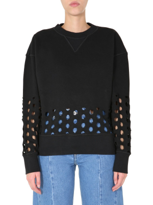 Maison Margiela Cut-out Detail Crewneck Sweatshirt