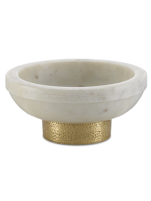 Currey & Company Valor Bowl - White