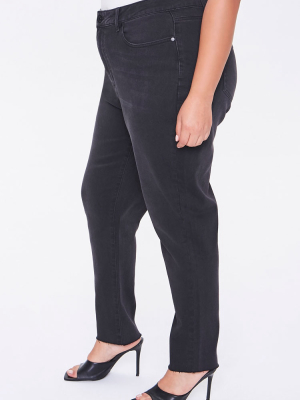 Plus Size High-rise Mom Jeans