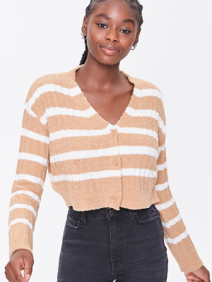 Striped Cropped Cardigan