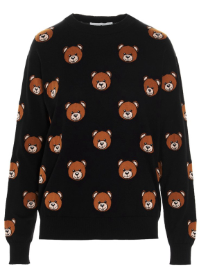 Moschino Allover Teddy Intarsia Jumper