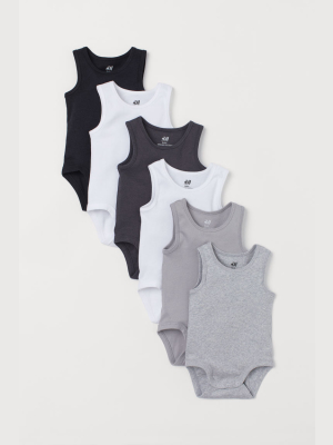 6-pack Sleeveless Bodysuits