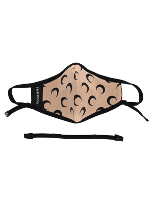 Marine Serre Crescent Moon Print Face Mask