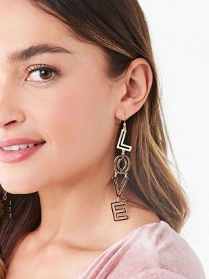 Love Cutout Drop Earrings