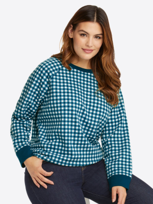 Natalie Sweatshirt In Gingham