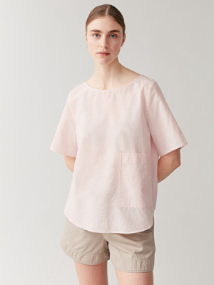 A-line Cotton-linen T-shirt