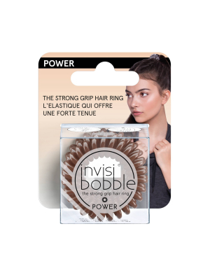 Invisibobble Power Hair Elastics - Pretzel Brown