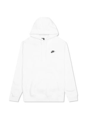 Nike Sportswear Club Fleece Pullover Hoodie - White/black